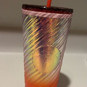 Starbucks Multicolor Swirl Tumbler with Straw
